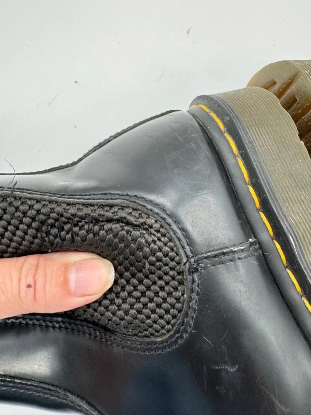 Dr. Martens Black Chelsea Boots Mens Size 8 US Slip-On Leather